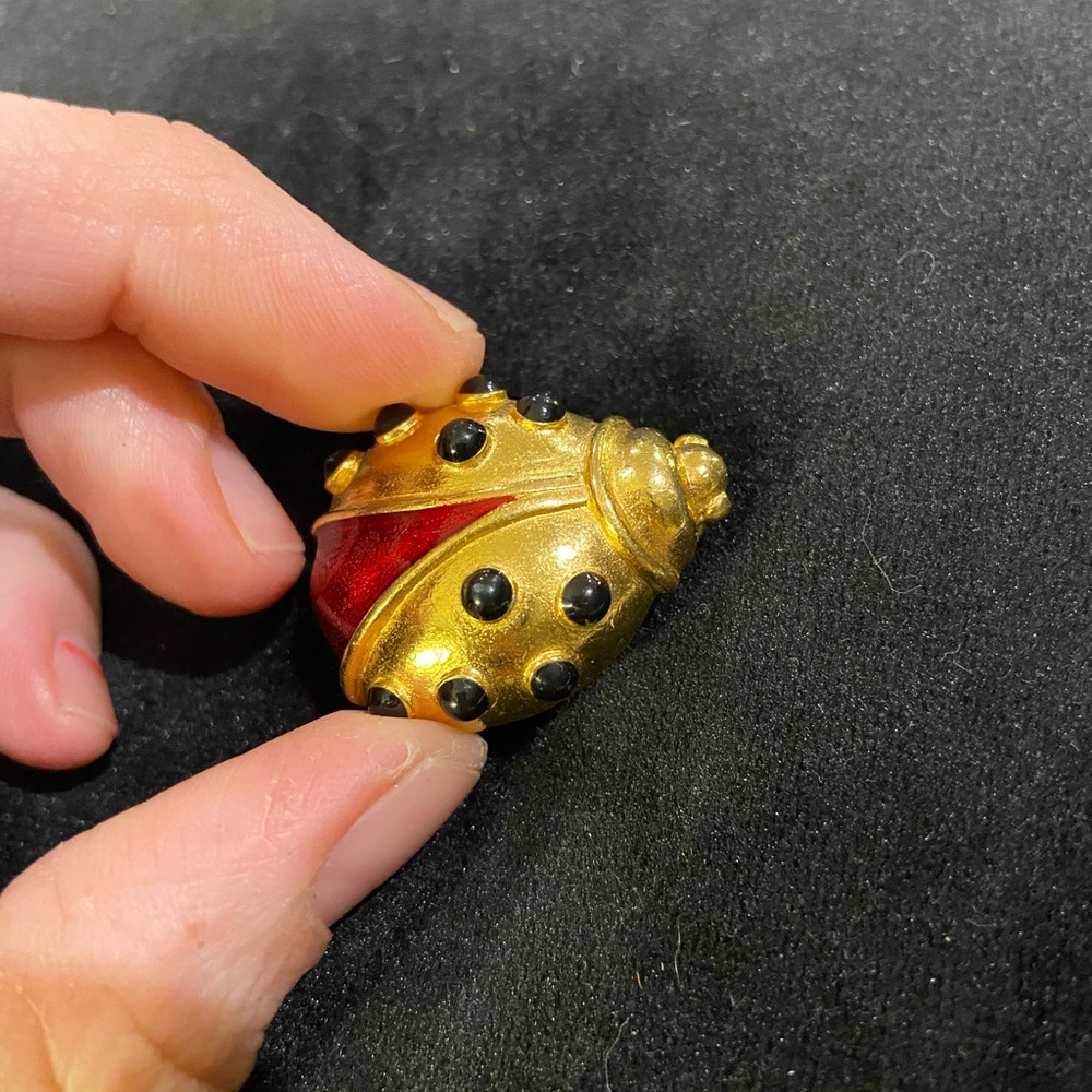 Ladybug brooch - Picture 3 of 3
